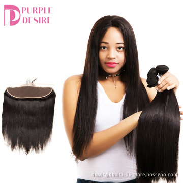 Factory Wholesale Silky Straight Hair 100% Remy Virgin Human  Brazilian Straight Virgin Hair Bundles with Closure